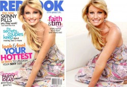 redbook_faithhill-2007 Faith Hill op de cover van Red Book en de oorspronkelijke foto die Jezebel.com publiceerde