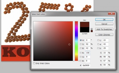 Chocoladebruin is meestal een heel donkerrode kleur.